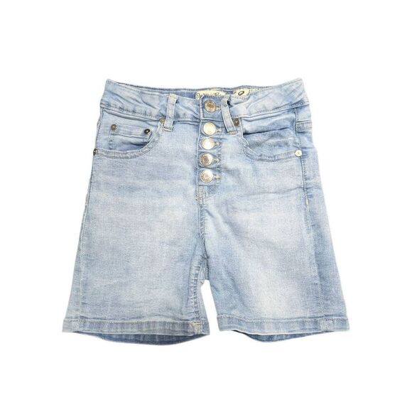 Indigo Rein Button Fly Front Jean Shorts Mid Rise Kid's Size 8 - Picture 1 of 5